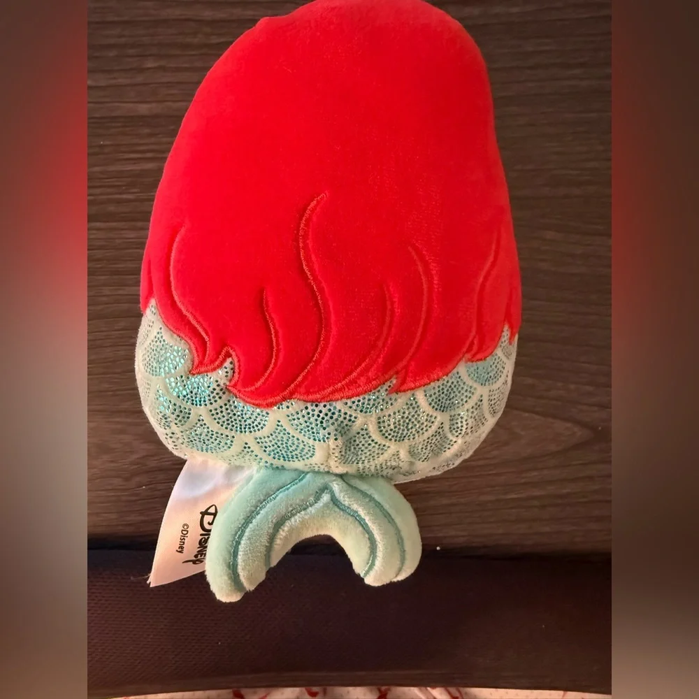 Ariel Squishmallows Disney Little Mermaid Plush Kellytoy Toy Like New - Picture 3 of 6